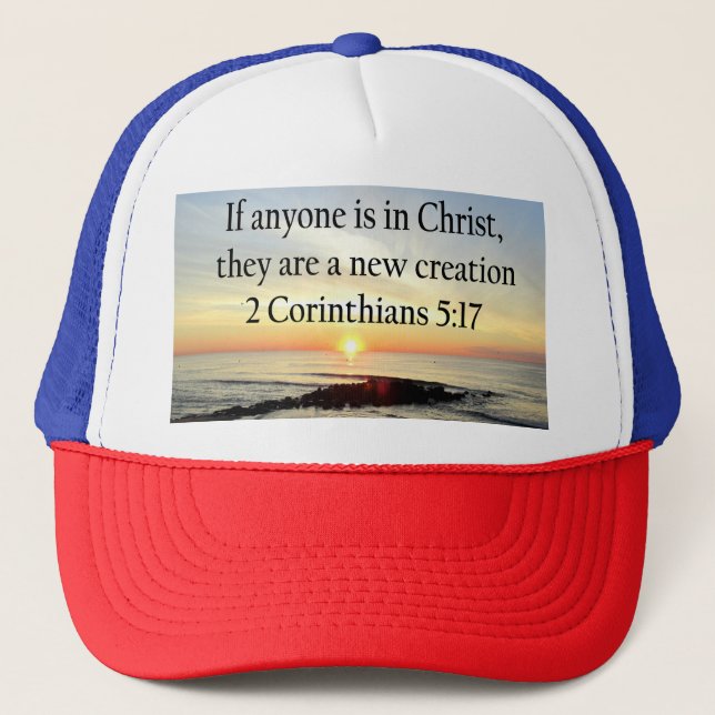 CASQUETTE BEAU LEVER DE LEVER 2 CORINTHIANS 5:17 DESIGN (Devant)