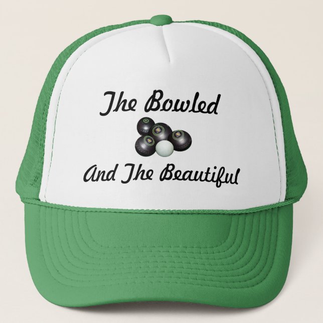 Casquette Beau logo de Bowls de pelouse, (Devant)