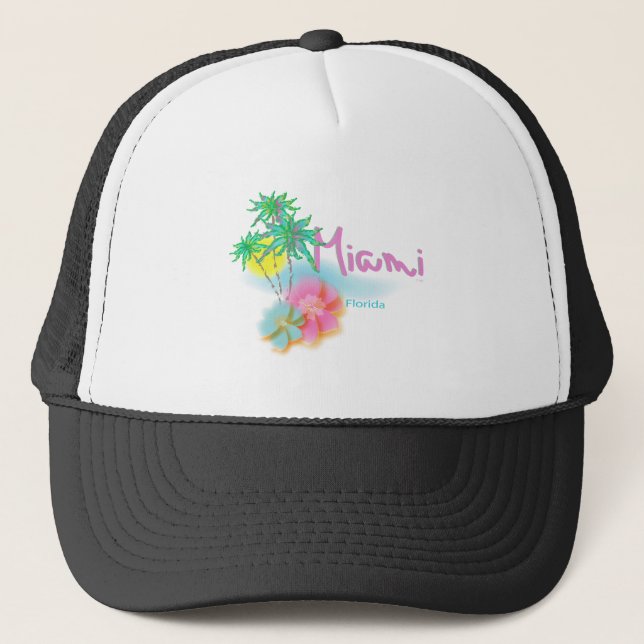 Casquette Beau Miami la Floride (Devant)