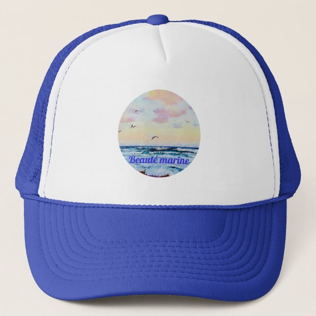 Casquette Beauté amrine-aquarelle (Devant)