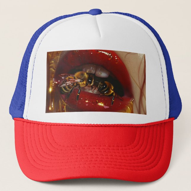 Casquette Beauté Honey Drip – Portraits dorés sensuels de fe (Devant)