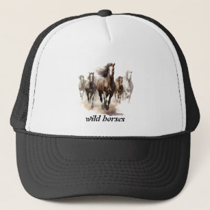 Casquette beaux chevaux sauvages