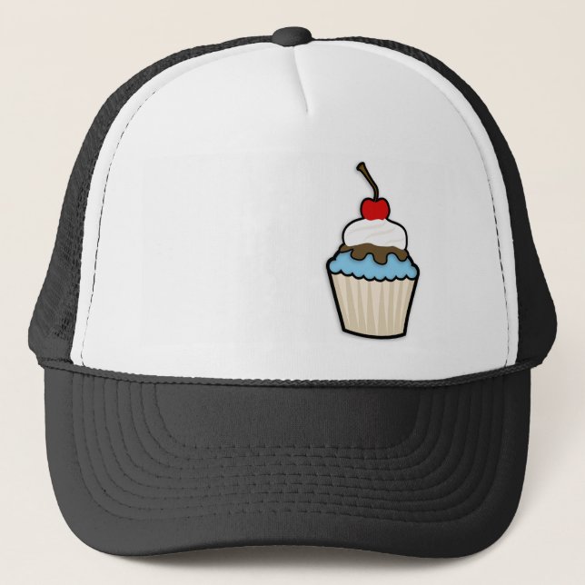 Casquette Bébé Cupcake bleu (Devant)