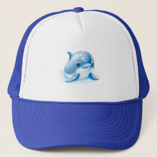 Casquette Bébé dauphin bleu adorable