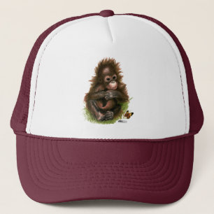 Casquette Bébé et papillon d'orang-outan