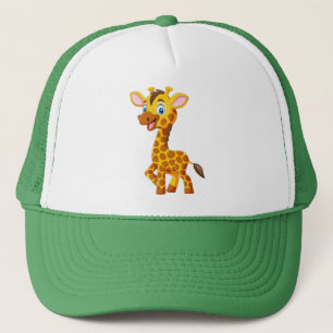 Casquette Bébé girafe mignon souriant dessin animé-35280