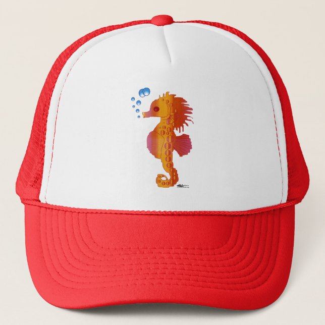 Casquette Bébé hippocampe à bulles (Devant)