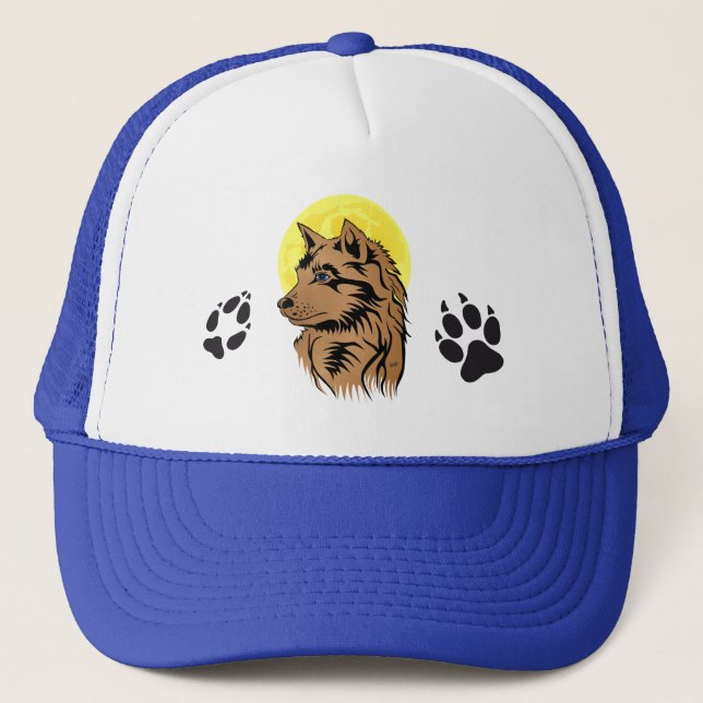 Casquette Bébé loup en rêve (Devant)