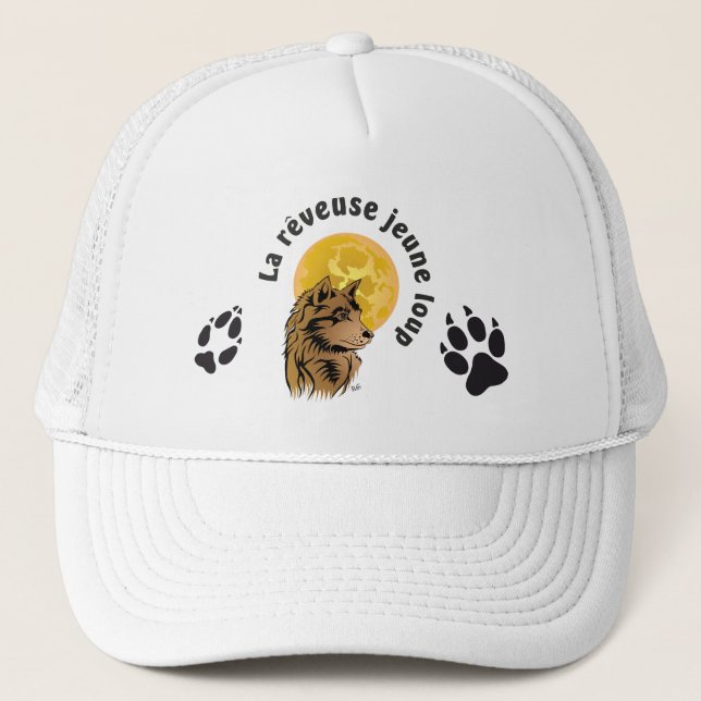 Casquette Bébé loup en rêve (Devant)