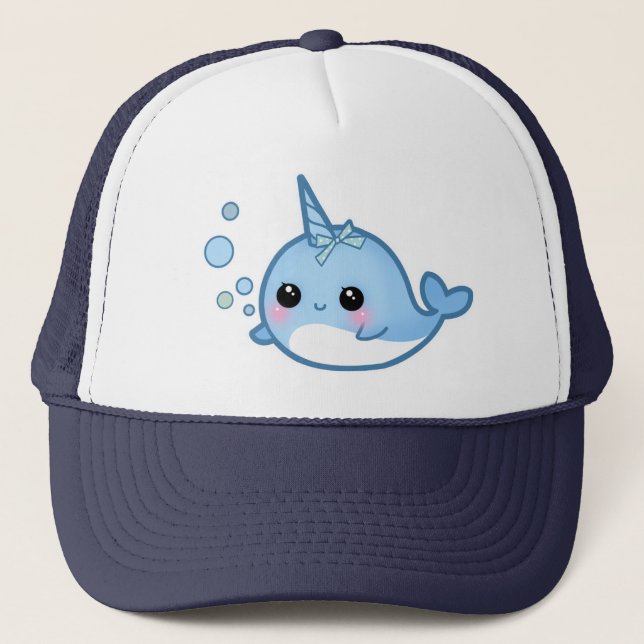 Casquette Bébé mignon narwhal (Devant)