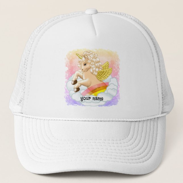 Casquette Bébé Rainbow Unicorn (Devant)