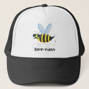 Casquette Bee caractère avec mustache lunettes de soleil Bee