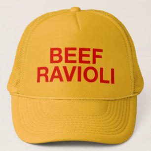 Casquette BEEF RAVIOLI slogan amusant camionneur chapeau
