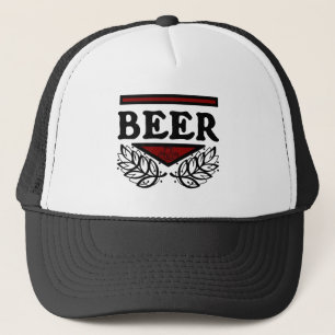 Casquette BEER rouge & noir