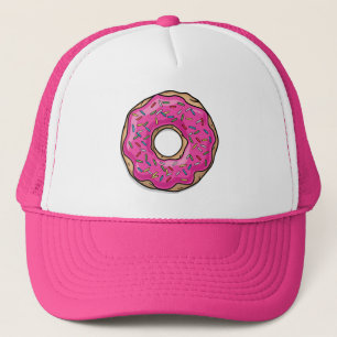 Casquette Beignet arrosé par rose délicieux juteux