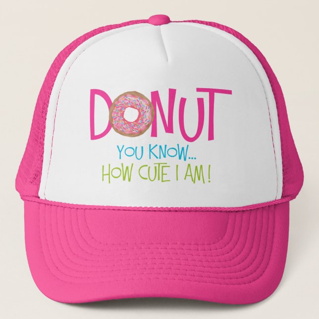 Casquette Beignet vous savez je mignon suis (Devant)