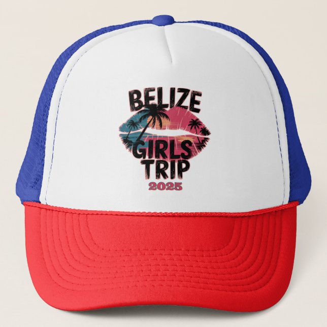 Casquette Belize Girls Trip Tropical Adventure (Devant)