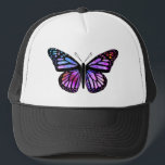 Casquette Belle aquarelle papillon Art violet<br><div class="desc">Magnifique aquarelle monarque inspiré papillon! Ajoutez votre propre texte. Faites-moi savoir si vous voulez quelque chose fait sur mesure. Si vous l'achetez,  merci ! N'oubliez pas de partager une photo sur Instagram de celle-ci en action et de m'étiqueter @shoshannahscribbles :)</div>