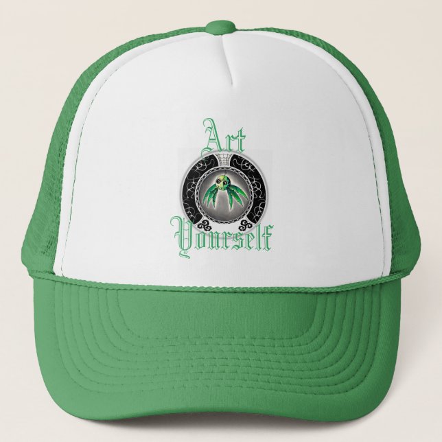Casquette Belle araignée verte (Devant)