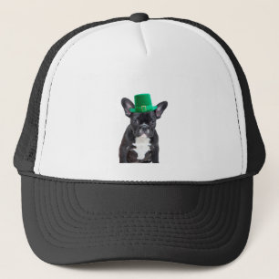 Casquette Belle Chien de taureau français avec la Saint-Patr