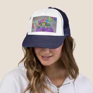Casquette Belle couleur Art d'anniversaire Imprimer