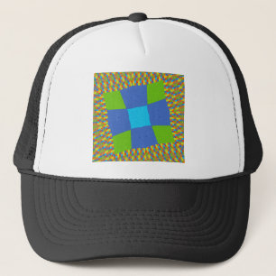 Casquette Belle Extraordinaire Vert Bleu Cyan Art Design d'i
