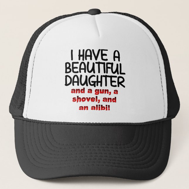 Casquette Belle Fille Pistolet Pelle Alibi Chapeau Drôle Cas (Devant)