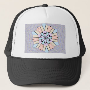 Casquette Belle Impression d'Art Géométrique Pastel Douce et