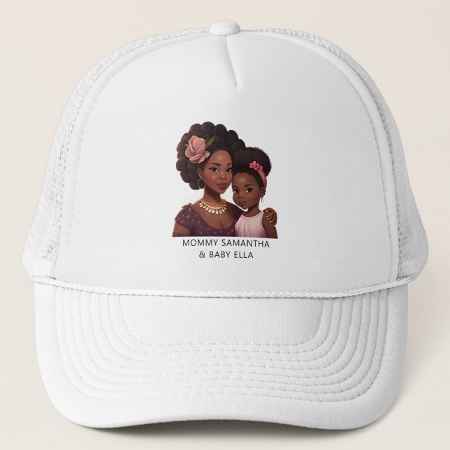 Casquette Belle maman et fille noire (14) (Devant)