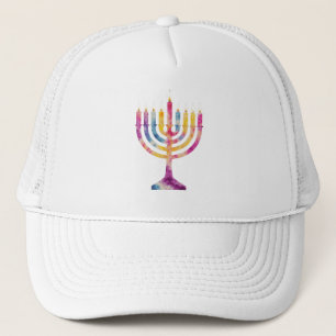 Casquette Belle Menorah de Hanukkah Vintage Joyeux Hanukkah