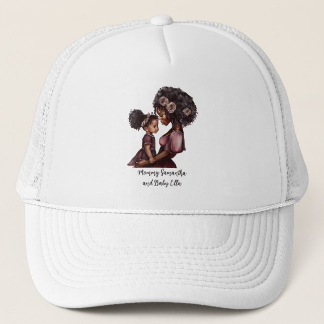 Casquette Belle mère et fille noire (28) (Devant)