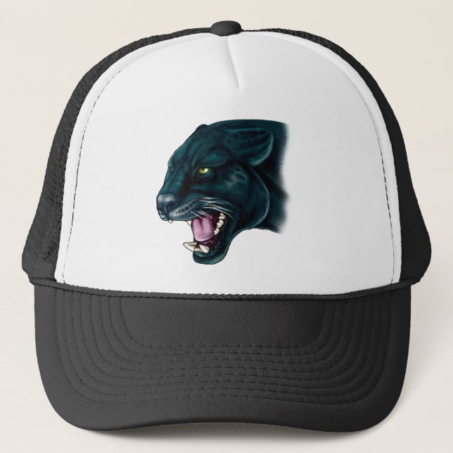 Casquette Belle panthère noire (Devant)