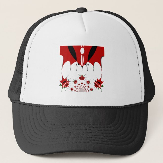 Casquette Belle Tapisserie du Kenya : Papillon du drapeau du (Devant)