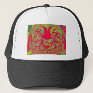 Casquette Belle texture rouge et verte Couleur Art Abstrait