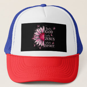 Casquette Béni Par Dieu - Aimé Par Jésus Tournesol Rose