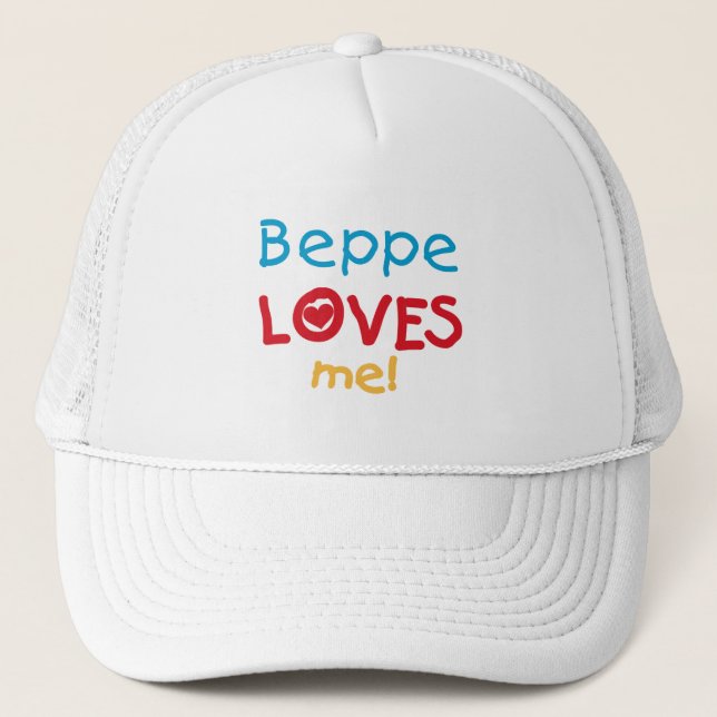 Casquette Beppe aime mes t-shirts et cadeaux (Devant)