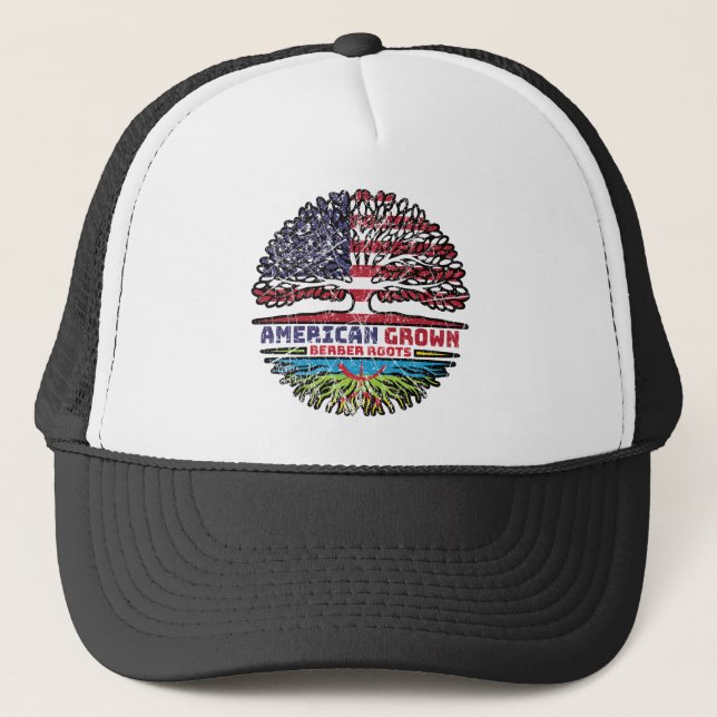 Casquette Berber Amazigh Etats-Unis Amérique Arbre des Etats (Devant)