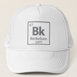 Casquette Berkelium - Berkeley Science - Tableau périodique