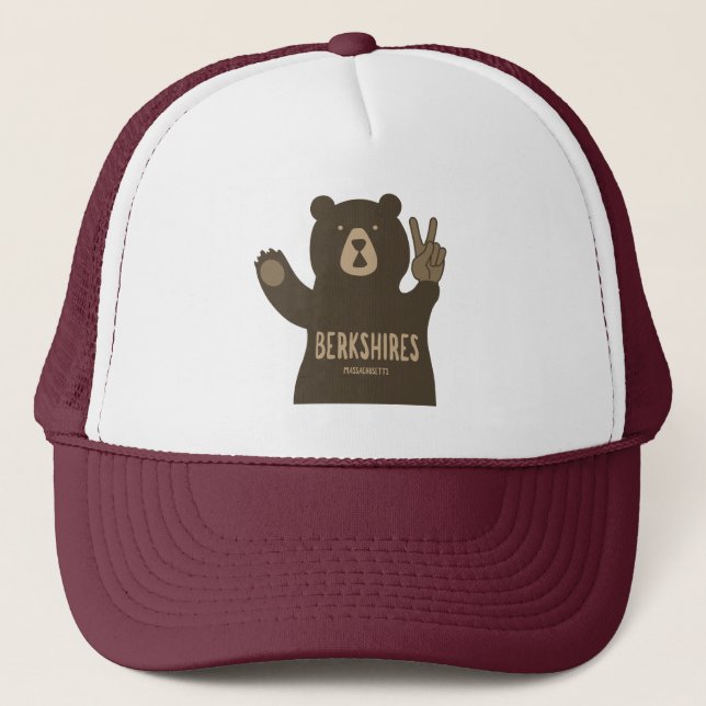 Casquette Berkshires Massachusetts Ours de la paix (Devant)