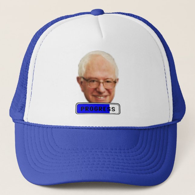 Casquette Bernie Sanders Pixelated - PROGRÈS (Devant)