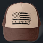 Casquette Best Dad Ever American Flag Fathers Day Gift<br><div class="desc">Best Dad Ever American Flag Fathers Day Gift Trucker Hat</div>