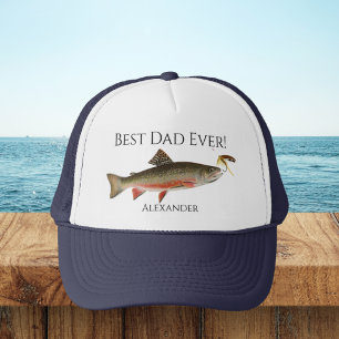 Casquette Best Dad Ever! Fly Fish Fishermen Flyfishing Truck