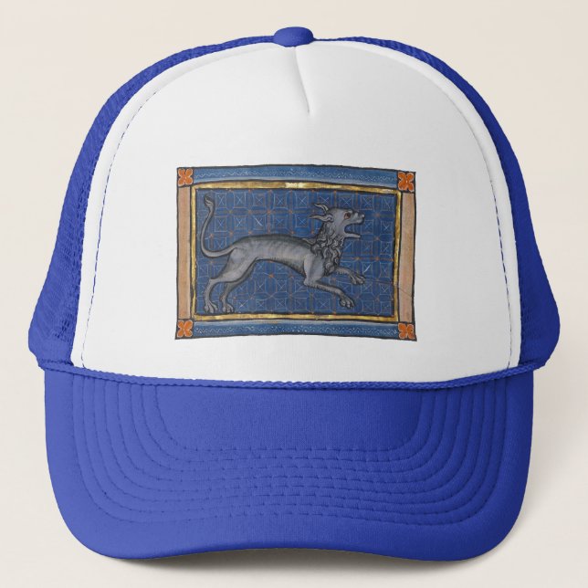 Casquette Bestiaire médiéval Hyena c. 1270 (Devant)