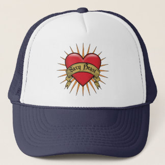 Casquette Bête de Saxy de coeur de tatouage