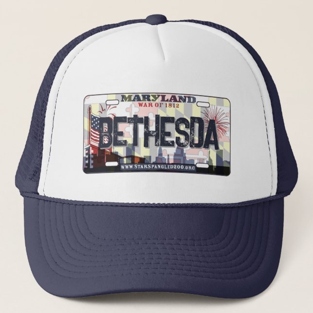 Casquette Bethesda Maryland plaque d'immatriculation casquet (Devant)