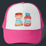Casquette Beurre d'arachide et gelée de fraise Aquarelle Art<br><div class="desc">Découvrez ce casquette sucré et consultez ma boutique pour trouver des articles plus assortis comme des tasses,  des autocollants et plus encore. Customisez ceci avec un nom ou un autre texte.</div>
