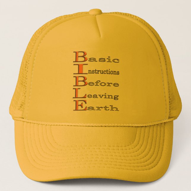 Casquette Bible - Instructions de base (Devant)