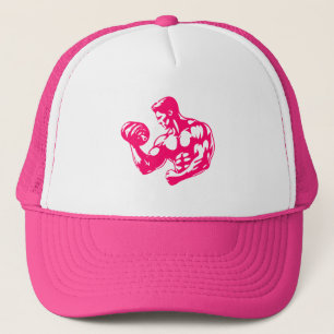 Casquette Bicep Curl Minimalist Gym - Purple Fitness Design