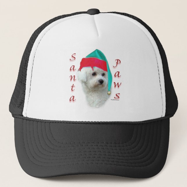 Casquette Bichon Frise Père Noël Paws (Devant)