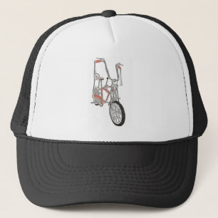 Casquette Bicyclette orange classique de vélo des années 6
